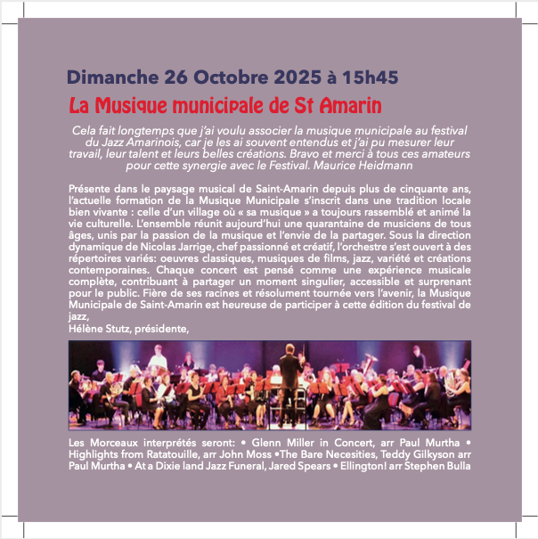 Musique municipale de St Amarin
