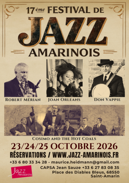Festival de jazz amarinois 17ème édition 2026